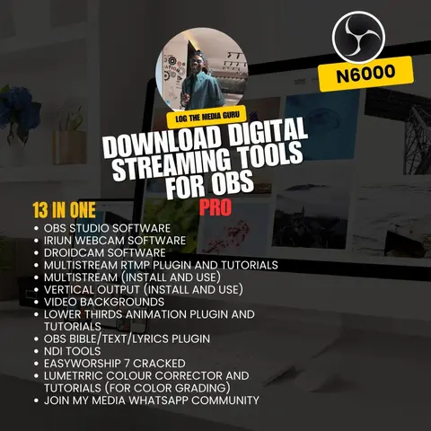 13 DIGITAL ASSETS FOR OBS STUDIO PRO